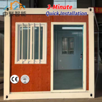 Maison pliante de type Z à haute performance, qualité supérieure, réutilisable, installation rapide, anti-humidité, prête à l'emploi pour bureau et habitation