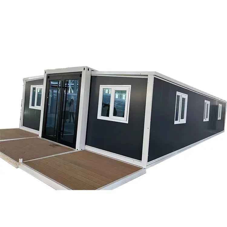 2 Bedroom 20ft 40ft Luxury Expandable Container House Modern Prefabricated Steel Structure Design