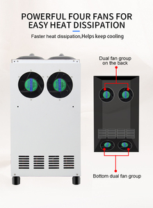 26-32L/H macchina per il gelato per la casa morbida 304 in acciaio inox per uso negozio di caffè accetta Yogurt latte acqua gelato in polvere - Product Image 5