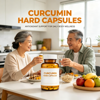 Mélange de curcumine naturelle, capsules végétales dures 5g, antioxydant, complément nutritionnel