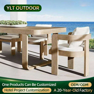 Jardín Terraza Silla <span class=keywords><strong>de</strong></span> teca Impermeable Protección solar Mesas y sillas <span class=keywords><strong>de</strong></span> teca Patio Muebles <span class=keywords><strong>de</strong></span> exterior Set Seaside Hotel Silla <span class=keywords><strong>de</strong></span> teca - Product Image 1