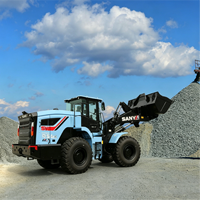 Harga Terjangkau, Baru, 19 Ton SANY SW956E-MAX Wheel Loader Elektrik dengan Kabin yang Ditingkatkan dan Pemandangan Panorama