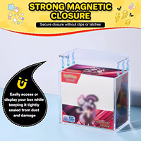 Boîte de protection en acrylique pour cartes Elite Trainer Box, avec protection UV à 99 %, aimant puissant, étui de collection, présentoir de protection en acrylique ETB