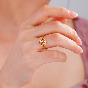 <span class=keywords><strong>Triskele</strong></span> Triskelion anillo de acero inoxidable Triple espiral amuleto anillos de dedo joyería Vintage regalo de cumpleaños para mujeres y hombres - Product Image 6