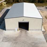 Entrepôt préfabriqué en panneaux sandwich isolés ignifuges, atelier, bâtiment de stockage