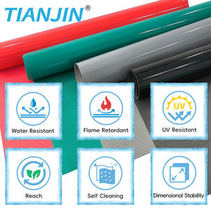 Rouleau de tissu <span class=keywords><strong>enduit</strong></span> PVC haute résistance 1000D*1000D, bâche stratifiée PVC 650 g/m² pour couverture de camion, tente - Product Image 3