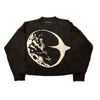 Pull en tricot pour homme sur mesure OEM ODM, tricot en coton, pull jacquard, fabricant de pulls, col rond, manches longues, pull en tricot pour homme