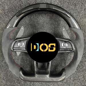 Volant en fibre de carbone forgé personnalisé DOS pour Volkswagen Scirocco Jetta <span class=keywords><strong>Golf</strong></span> 6 Polo Gti Mk6 <span class=keywords><strong>6r</strong></span> - Product Image 6