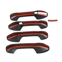 Pour Hyundai palissade 2019-2023 décoration extérieure de voiture poignée de porte en Fiber de carbone garnitures de couverture extérieure accessoires