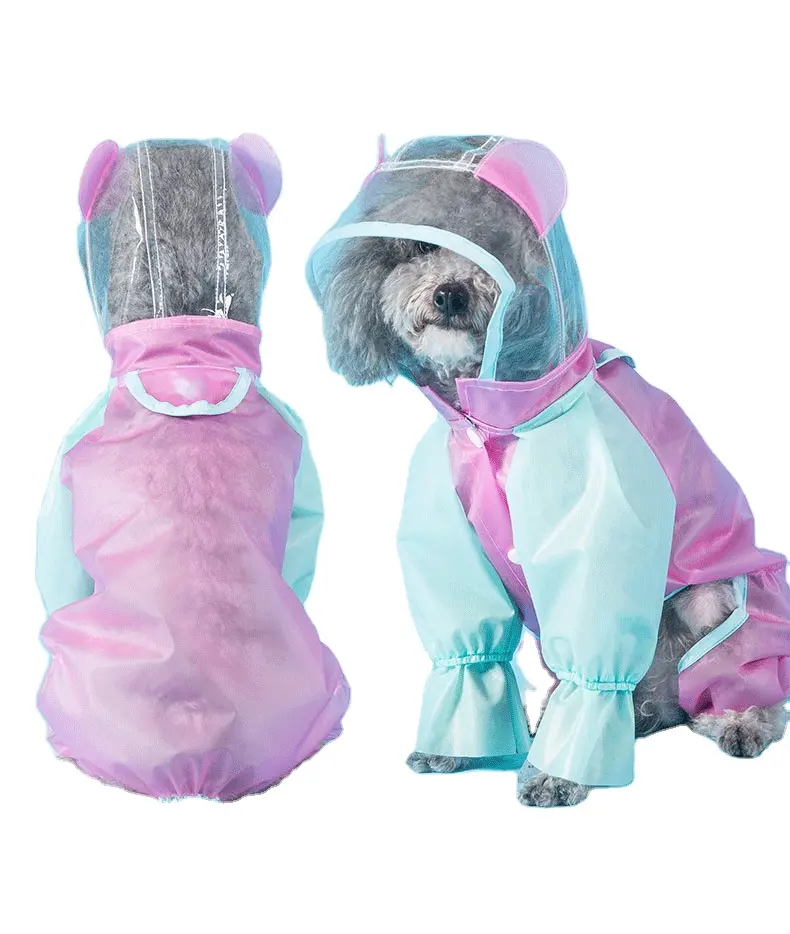UFBemo 핫 세일 맞춤형 모자 후드 레인 코트 대형 개 애완 동물 비옷