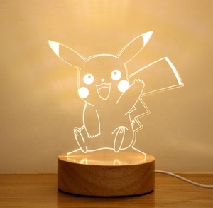 Newish-lámpara de mesa acrílica para decoración de habitación de niños, foto personalizada, ilusión 3D creativa, Base de escritorio, LED de Navidad, luz nocturna - Product Image 3