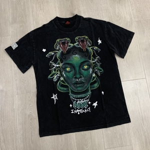 Mất Tees Mới Đến 2025 Hot Bán Người Đàn Ông TEE Mất Intricacy Cotton Rửa Nước Tee Thời Trang Đường Phố Cao Người Đàn Ông Thời Trang Quần Áo - Product Image 1