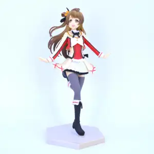 Factory Direct High QualityフィギュアカスタムDynamicライトガールかわいいモデル茶色の髪のミニスカートものおもちゃ