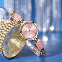 Montre en quartz perle exquise de style ancien unique pour femme, délicate, luxe léger, haut niveau d'apparence, boîtier en alliage, étanche