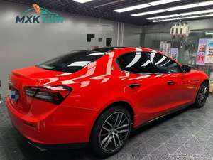 Vinilo Adhesivo Rojo para Automóviles, Rollo de Vinilo de 1.52*18m, Vinilo Elástico sin Burbujas - Product Image 3