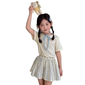 Snail Bobo Girls' Floral Pleated Shorts Summer Breathable Skirt Kids Fashion Outfit - Product Image 5