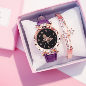 Conjunto de Reloj de Pulsera para Mujer <span class=keywords><strong>SHEIN</strong></span>, Nuevo, Diseño de Mariposa, Cinco Piezas, Movimiento de Cuarzo, Caja de 10 mm - Product Image 2