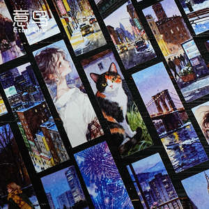 25 autocollants par paquet, série Flower Knowledge, autocollants de <span class=keywords><strong>scrapbooking</strong></span> de style européen, représentant des personnes, des paysages, des décorations de vacances - Product Image 3