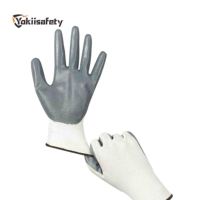 Guantes de Nitrilo Negros Yokii de Alta Calidad, Calibre 13, Impermeables, Antideslizantes, para Seguridad Laboral