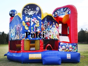 5 Trong 1 Mickey Mouse Bouncy Castle Inflatable Combo Trẻ Em Vui Inflatable Jumping Castle Trò Chơi Bounce House Combo Với Slide - Product Image 4