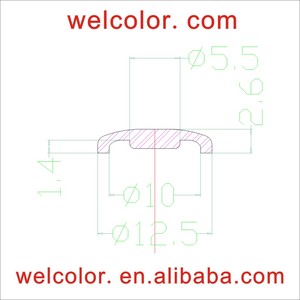 Tùy Chỉnh 12.7 12.5 1/2 "Mm Mềm <span class=keywords><strong>Silicone</strong></span> Cao Su Nút Pad Không Thấm Nước Linh Hoạt Đẩy Nút Bàn Phím Chuyển Đổi Bảo Vệ Bìa Miếng Đệm - Product Image 2