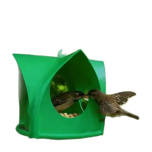 3D Printed Outdoor Hanging <b>Bird</b> Feeder White Plastic Durable Design For Pet <b>Birds</b> Rounded Shape With Drainage Hole - Product Image 5