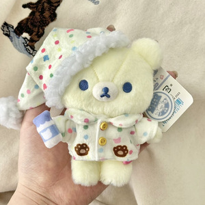 Quần áo búp bê 10cm hoạt hình lười biếng lợn đặt phụ kiện búp bê túi xách mặt dây chuyền quà tặng sinh nhật Búp bê đồ ngủ có thể thay thế - Product Image 2