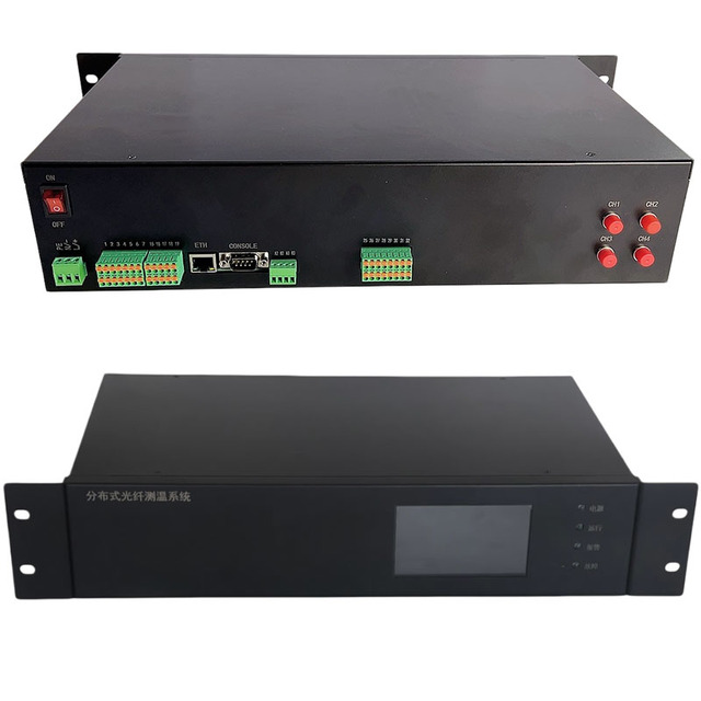 JQ-87DF Anti-EMI Fiber Optic DTS System with 10km Detection for High Voltage Switchgear Busbar Trunking OEM/ODM Customizable