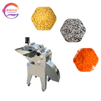 Industriële automatische fruit- en groenteblokjes snijmachine voor ananas, kokosnoot, wortel, aardappel, ui, mango en andere voedingsmiddelen.