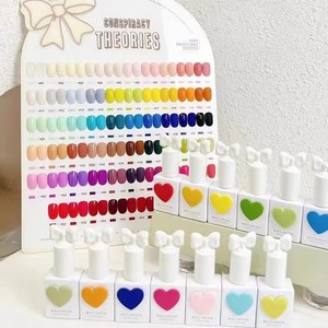 Lot de 58 vernis à ongles UV avec lampe LED, emballage en bouteille, échantillon gratuit, gel semi-permanent pour salon, vente en gros - Product Image 1
