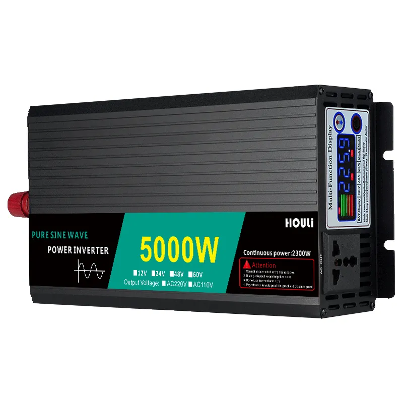 houli inverter HOULI Pure Sine Wave Inverter 5000W 24V 220 V Przetwornic Inverter 24V 5000W Onda Pura inversor de corriente