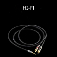 Cobre puro sin oxígeno HI-FI chapado en oro 3,5mm Aux macho 2 RCA macho Cable de audio estéreo PVC 1m 10m opciones sistema de altavoces para el hogar