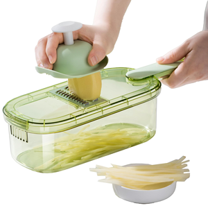Hachoir à légumes multifonctionnel, hachoir et trancheur professionnel pour légumes et aliments avec récipient - Product Image 1