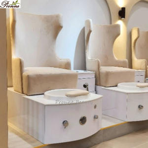 2026 Pronne estilo francés elegante PIE BLANCO Spa masaje sin tubería manicura pedicura silla - Product Image 5