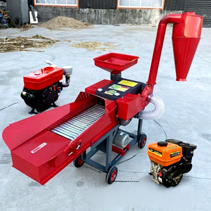 Nouvelle machine de traitement des aliments multifonctionnelle à moteur essence, avec plaque en acier, pour la coupe et le traitement de la paille - Product Image 1