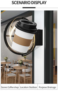 Ventilateur 3D extérieur étanche à la pluie avec lampes LED Ventilateur double face <span class=keywords><strong>Projecteur</strong></span> de publicité à lumière hologramme - Product Image 4