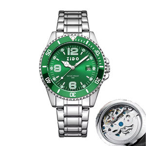 ساعة غوص فاخرة للجنسين بحركة كوارتز وسوار من الفولاذ المقاوم للصدأ، مقاومة للماء حتى 100 بار وصديقة للبيئة - Product Image 3