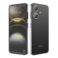 هاتف ذكي LESIA 4G بمعالج Deca Core Snapdragon وذاكرة 3 جيجابايت/64 جيجابايت، أسود، شاشة LCD 1.7 بوصة بتردد 120 هرتز، بطارية 5200 مللي أمبير، كاميرا مزدوجة 32 ميجابكسل، شريحتي اتصال، إنجليزي، أندرويد