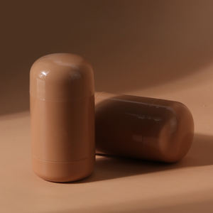 Nouveau matériel d'emballage de bâton de crème de blush de <span class=keywords><strong>poche</strong></span> à double usage pour les lèvres et les joues 5.3g Tube de rouge à lèvres rotatif Tube brun <span class=keywords><strong>vide</strong></span> - Product Image 6