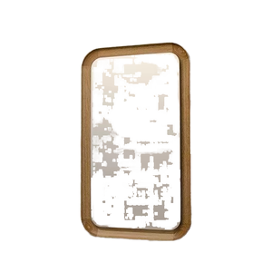 Miroir mural en verre avec cadre en bois de design moderne, fabriqué à la main, écologique - Luxe pour les mariages, Pâques, pour les espaces haut de gamme - Product Image 2