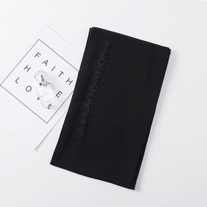 ホットパールシフォンスカーフ小花付きシフォンシフォンヒジャーブショール - Product Image 2