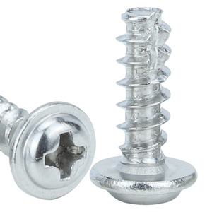 Stainless Steel Self Tapping Screw M2 M3 M4 M5 Pan Head With Washer Metric Grade A Level 8.8 For Metal Construction - Product Image 1