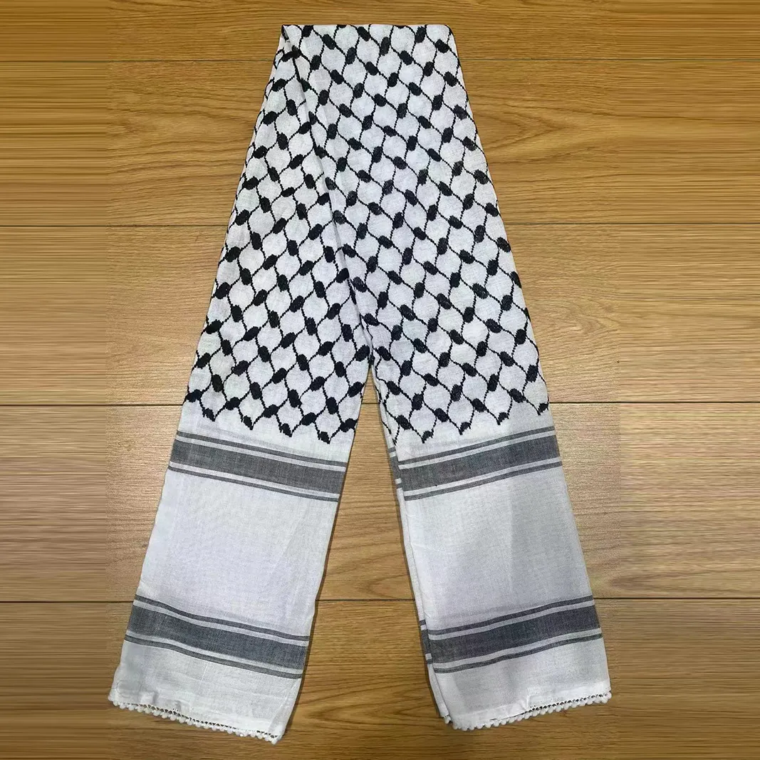 팔레스타인 스카프 127cm * 14cm 자카드 국경일 스카프 목도리 스톡 부드러운 편안한 이슬람 이슬람