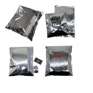 Custom LOGO <b>Silver</b> Mailer <b>Bag</b> for Clothing Glossy Metallic Mailing <b>Bag</b> for Hoodies Polymailer - Product Image 2