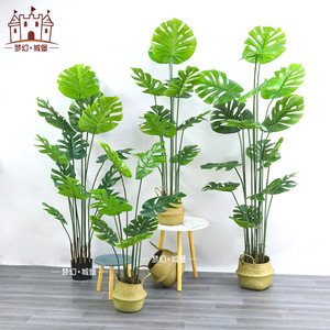 Planta Artificial Monstera Dream Castle de 120cm, 150cm, 180cm, 210cm, Decoración de Interior en Maceta de Plástico - Product Image 3