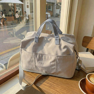 New Style Luxury Large Portable Travel Handbag Casual <b>Overnight</b> <b>Bag</b> for Short Trip Creative Small Black Zipper Travel <b>Bag</b> - Product Image 1