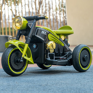 Motocyclette électrique pour enfants, tricycle rechargeable, voiture jouet à double propulsion pour enfants de 1 à 6 ans - Product Image 1