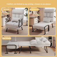 Fauteuil Paresseux Pliant Multifonctionnel pour Bureau, Sieste, Pause Déjeuner, Balcon – Nouveau Canapé-Lit Simple à Double Usage