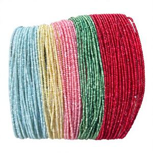 Angqi Enhanced Various Colors Natural Freshwater Shell Bone & Coral Beads 2mm <b>Small</b> Round for Jewelry Making - Product Image 4