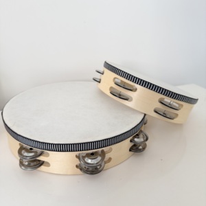 Tamburo a campana in pelle di pecora avvolta in betulla da 8/10 pollici, a strato singolo/doppio, per adulti, per matrimoni ed educazione dei bambini - Product Image 3